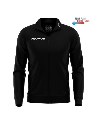 Giacca Polarfleece Mono 500 Givova MA022 FullZip Micropile Unisex Nero MA0220010 Giacca Polarfleece Mono 500 Givova MA022 FullZip Micropile Unisex Nero MA0220010