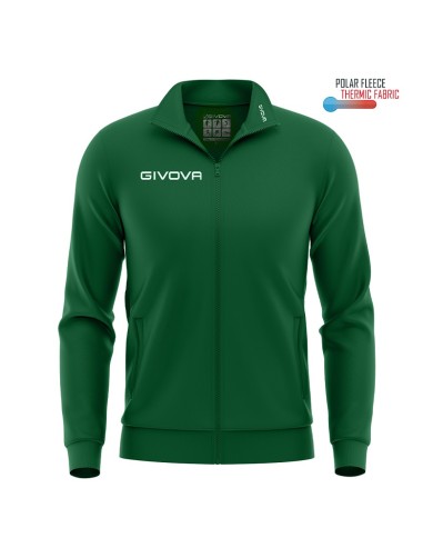 Giacca Polarfleece Mono 500 Givova MA022 FullZip Micropile Unisex Verde MA0220013 Giacca Polarfleece Mono 500 Givova MA022 FullZip Micropile Unisex Verde MA0220013