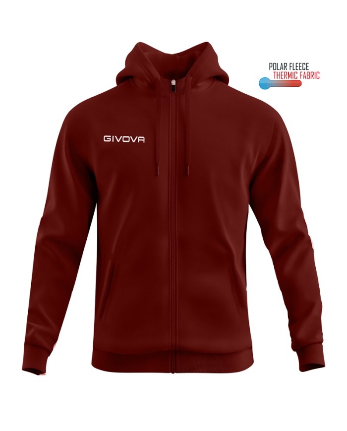 FELPA POLARFLEECE (FULL ZIP) 500 GRANATA Tg. 2XL FELPA POLARFLEECE (FULL ZIP) 500 GRANATA Tg. 2XL