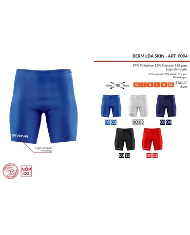 BERMUDA SKIN ROSSO Tg. 2XL BERMUDA SKIN ROSSO Tg. 2XL