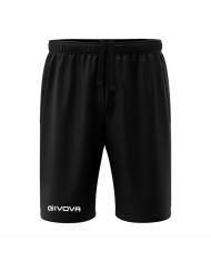 Bermuda Givova ONE IN POLARFLEECE P021 Pantaloncino Micropile Unisex Nero P0210010