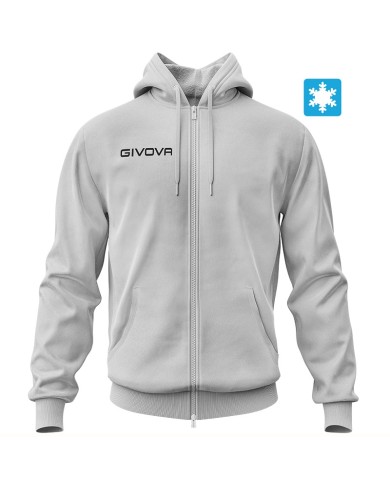 Felpa King Givova FullZip MA021 Felpata con Cappuccio Unisex Grigio MA0210043 Felpa King Givova FullZip MA021 Felpata con Cappuccio Unisex Grigio MA0210043
