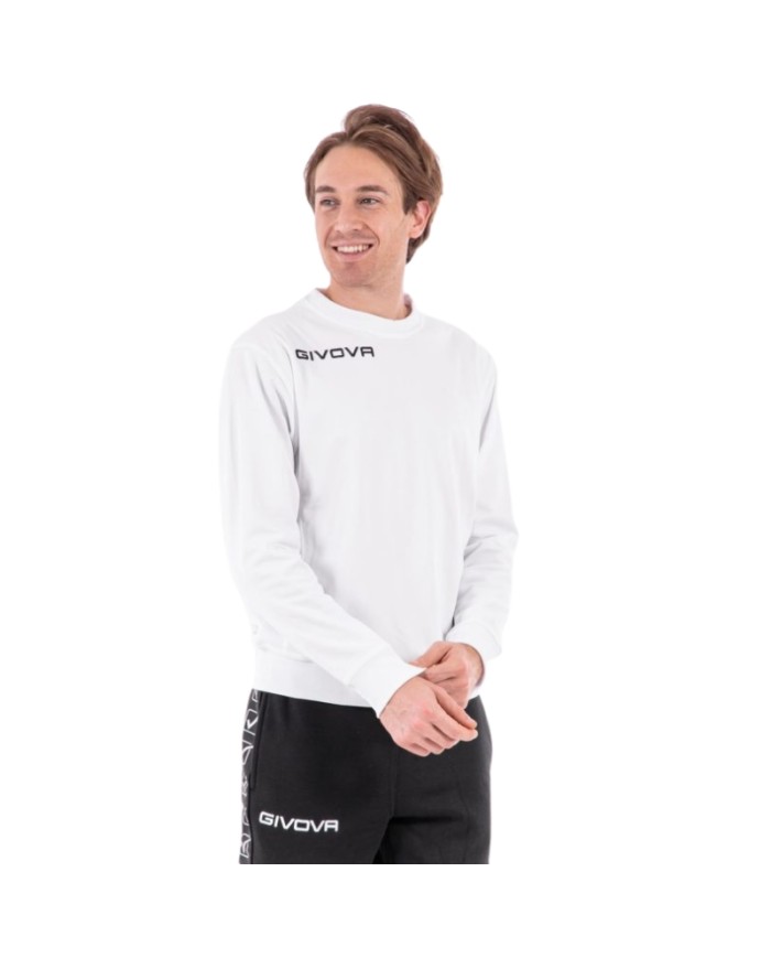 Felpa Girocollo Givova MA025 Unisex Bianco Sport Palestra MA0250003 Felpa Girocollo Givova MA025 Unisex Bianco Sport Palestra MA0250003