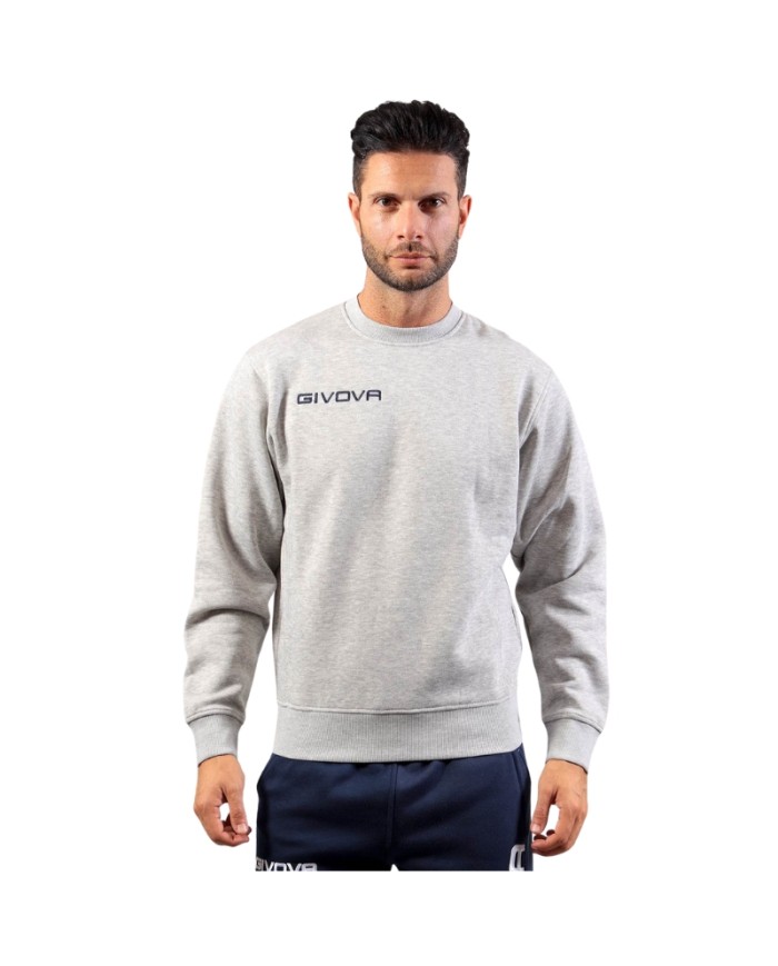 Felpa Girocollo Givova MA025 Unisex Grigio Sport Palestra MA0250009 Felpa Girocollo Givova MA025 Unisex Grigio Sport Palestra MA0250009