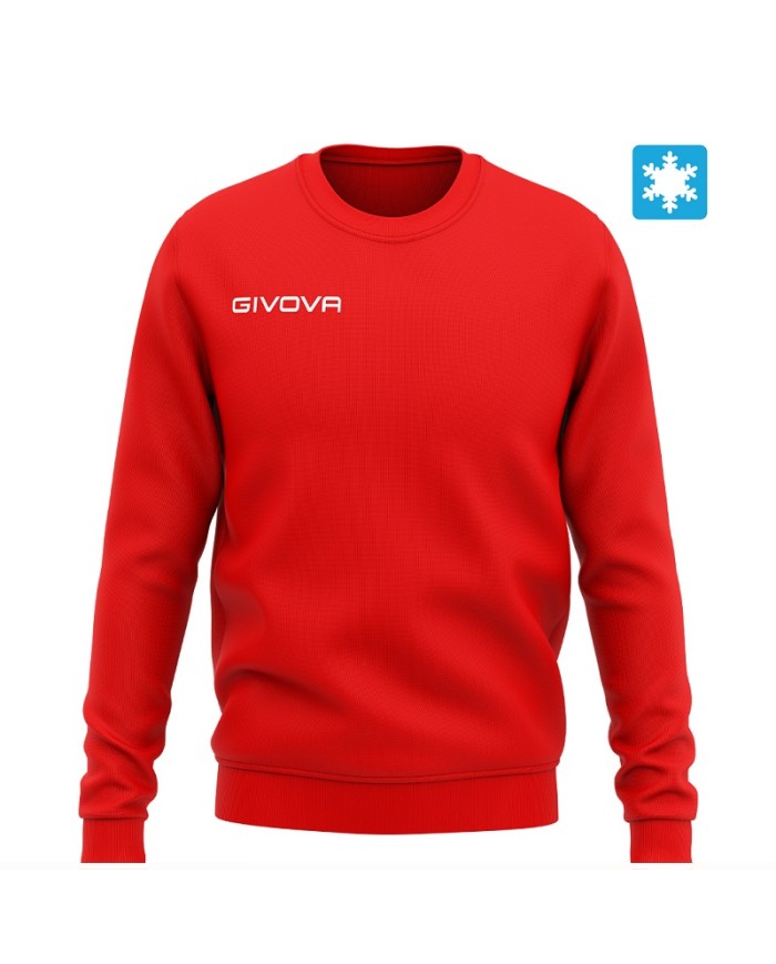 Felpa Girocollo Givova MA025 Unisex Sport Palestra Rosso MA0250012 Felpa Girocollo Givova MA025 Unisex Sport Palestra Rosso MA0250012