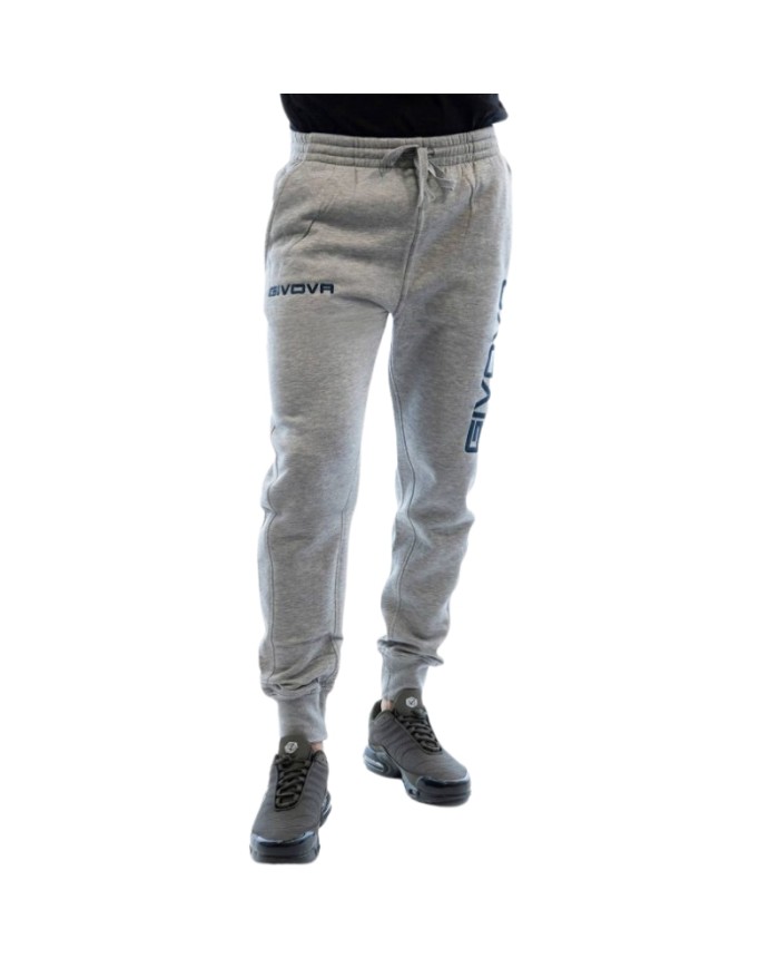 Pantalone Felpato Givova PANTA KING FELPA MOON LF25 Garzato Grigio Blu LF252704