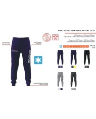 Pantalone Felpato Givova PANTA KING FELPA MOON LF25 Garzato Unisex Blu LF250004