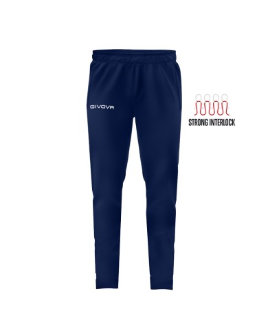 Pantalone Givova PANTA 100 P022 Strong Interlock Sport Palestra Blu P0220004 Pantalone Givova PANTA 100 P022 Strong Interlock Sport Palestra Blu P0220004