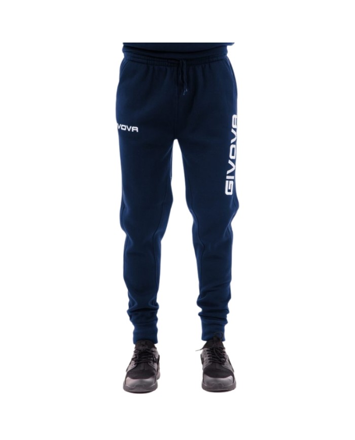 Pantalone Givova PANTA COTONE MOON BIG LOGO P011 French Terry Unisex Blu P0110004 Pantalone Givova PANTA COTONE MOON BIG LOGO P011 French Terry Unisex Blu P0110004