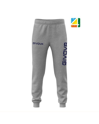 Pantalone Givova PANTA COTONE MOON BIG LOGO P011 French Terry Unisex Grigio P0110009 Pantalone Givova PANTA COTONE MOON BIG LOGO P011 French Terry Unisex Grigio P0110009