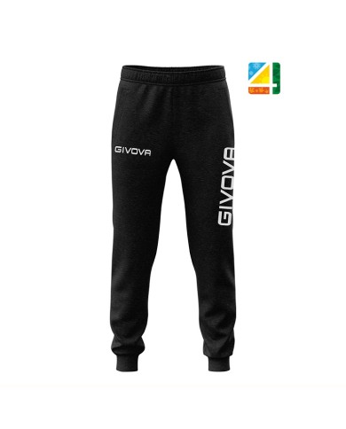 Pantalone Givova PANTA COTONE MOON BIG LOGO P011 French Terry Unisex Nero P0110010 Pantalone Givova PANTA COTONE MOON BIG LOGO P011 French Terry Unisex Nero P0110010