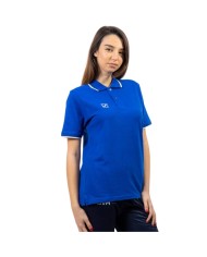 POLO COTONE PIQUET ACTION BIANCO/BLU Tg. 2XL POLO COTONE PIQUET ACTION BIANCO/BLU Tg. 2XL