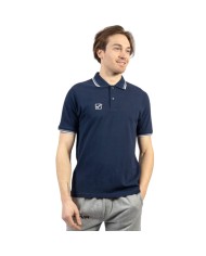 POLO COTONE PIQUET ACTION AZZURRO/GIALLO FLUO Tg. 2XL POLO COTONE PIQUET ACTION AZZURRO/GIALLO FLUO Tg. 2XL