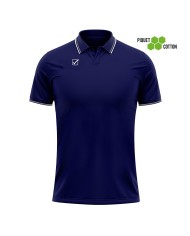 POLO COTONE PIQUET ACTION BLU/BIANCO Tg. 2XL POLO COTONE PIQUET ACTION BLU/BIANCO Tg. 2XL