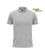 POLO COTONE PIQUET ACTION GRIGIO MELANGE CHIARO/BIANCO Tg. 2XL POLO COTONE PIQUET ACTION GRIGIO MELANGE CHIARO/BIANCO Tg. 2XL