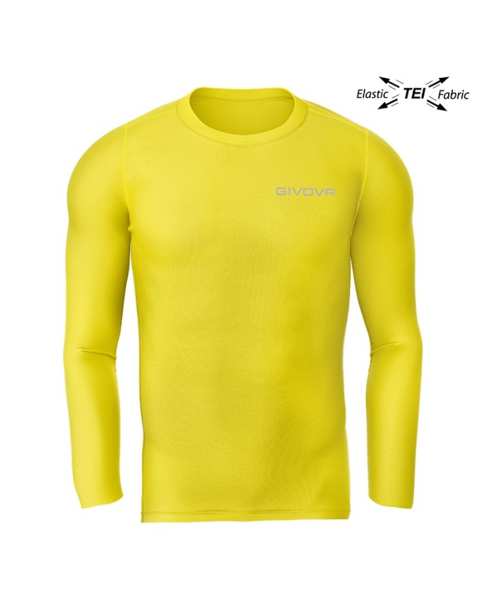Maglia Intima Givova CORPUS 3 Elastica Manica Lunga Unisex Giallo MAE0120007