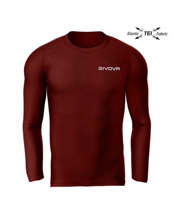 Maglia Intima Givova CORPUS 3 Elastica Manica Lunga Unisex Granata MAE0120008 Maglia Intima Givova CORPUS 3 Elastica Manica Lunga Unisex Granata MAE0120008