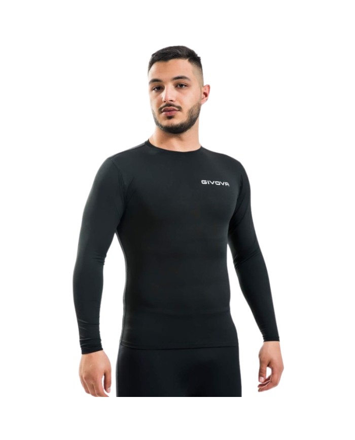 Maglia Intima Givova CORPUS 3 Elastica Manica Lunga Unisex Nero MAE0120010