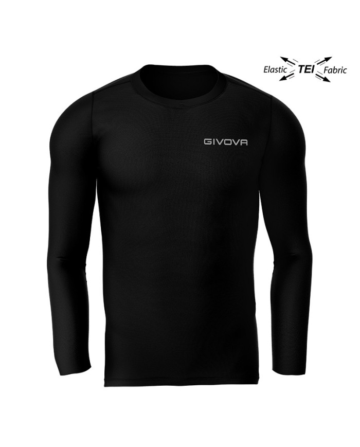 Maglia Intima Givova CORPUS 3 Elastica Manica Lunga Unisex Nero MAE0120010