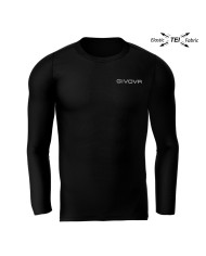Maglia Intima Givova CORPUS 3 Elastica Manica Lunga Unisex Nero MAE0120010