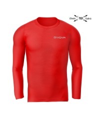 Maglia Intima Givova CORPUS 3 Elastica Manica Lunga Unisex Rosso MAE0120012