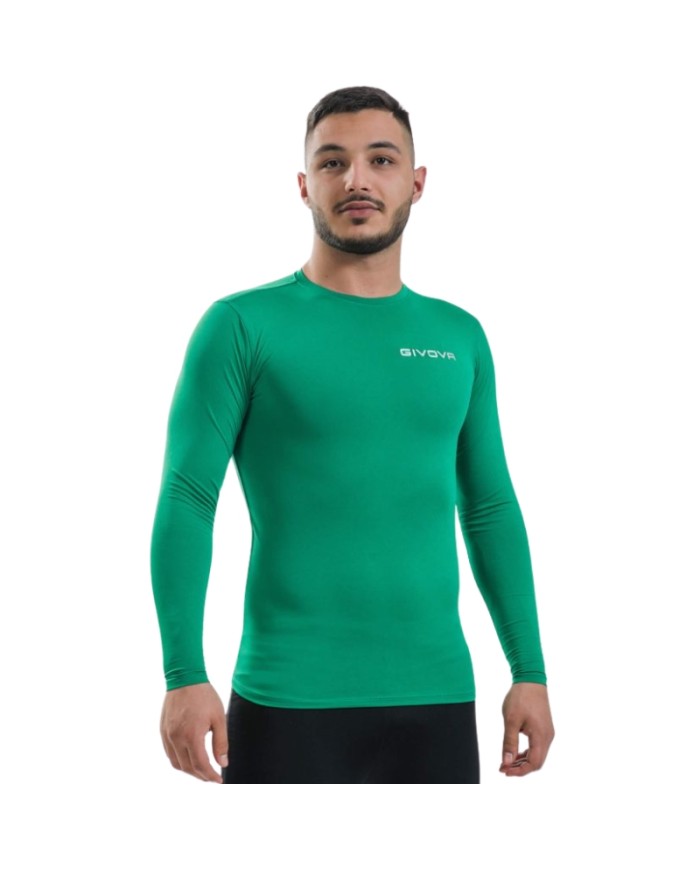 Maglia Intima Givova CORPUS 3 Elastica Manica Lunga Unisex Verde MAE0120013