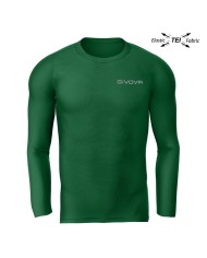 Maglia Intima Givova CORPUS 3 Elastica Manica Lunga Unisex Verde MAE0120013