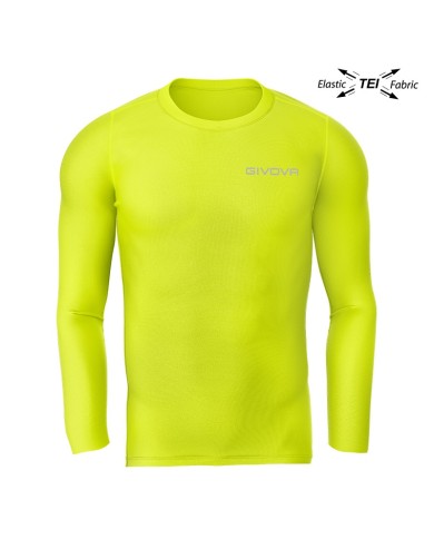 Maglia Intima Givova CORPUS 3 Elastica Manica Lunga Unisex Giallo Fluo MAE0120019