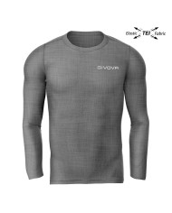 Maglia Intima Givova CORPUS 3 Elastica Manica Lunga Unisex Grigio Scuro MAE0120044
