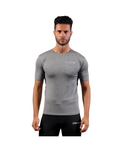 Maglia Intima Givova CORPUS 2 Elastica Manica Corta Unisex Grigio Scuro MAE0110044 Maglia Intima Givova CORPUS 2 Elastica Manica Corta Unisex Grigio Scuro MAE0110044