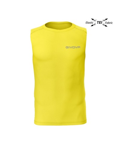 Maglia Tecnica Givova CORPUS 1 MAE010 Canotta Intima Elastica Giromanica Unisex Gialla MAE0100007