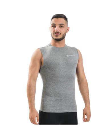 Maglia Tecnica Givova CORPUS 1 MAE010 Canotta Intima Elastica Giromanica Unisex Grigio MAE0100044