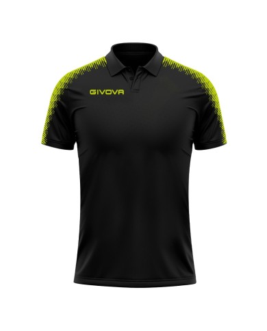 Polo CLUB Givova PK02 Unisex Padel Tennis Sublimatica Nero Giallo Fluo PK021019 Polo CLUB Givova PK02 Unisex Padel Tennis Sublimatica Nero Giallo Fluo PK021019