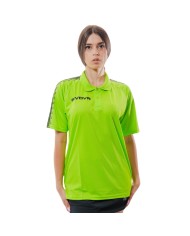 Polo CLUB Givova PK02 Unisex Padel Tennis Sublimatica Arancio Fluo Nera PK022810