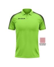 Polo CLUB Givova PK02 Unisex Padel Tennis Sublimatica Verde Mela PK020032