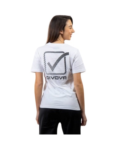 T-Shirt Cotone Cubo Givova MA028 Maglia Girocollo Unisex Bianco MA0280003 T-Shirt Cotone Cubo Givova MA028 Maglia Girocollo Unisex Bianco MA0280003