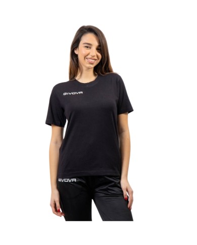 T-Shirt Cotone Cubo Givova MA028 Maglia Girocollo Unisex Nero MA0280012 T-Shirt Cotone Cubo Givova MA028 Maglia Girocollo Unisex Nero MA0280012