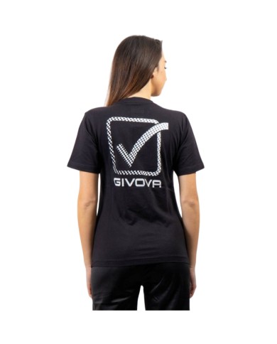 T-Shirt Cotone Cubo Givova MA028 Maglia Girocollo Unisex Nero MA0280012 T-Shirt Cotone Cubo Givova MA028 Maglia Girocollo Unisex Nero MA0280012
