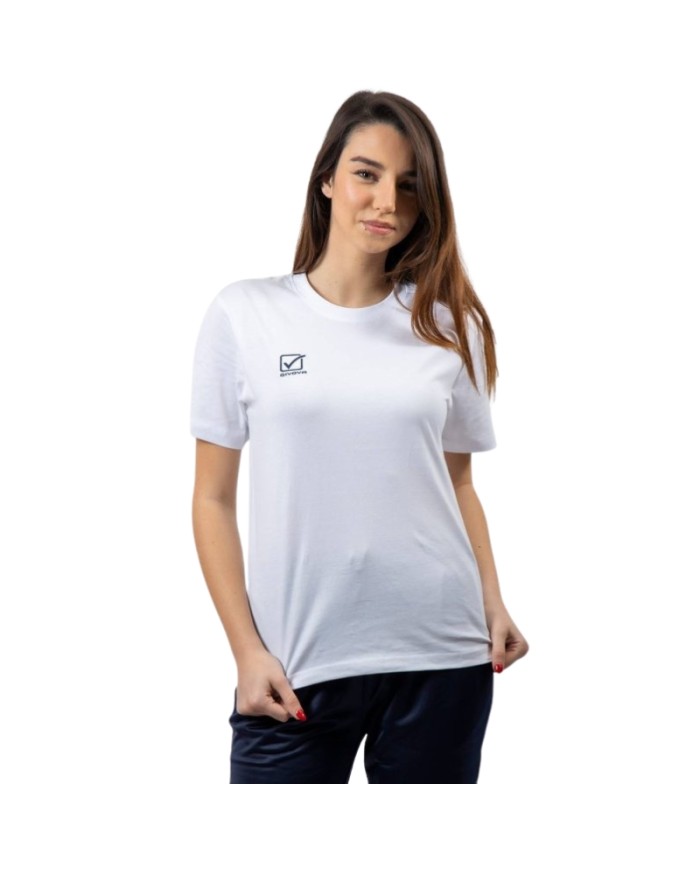 T-Shirt Cotone Action Givova MA027 Maglia Girocollo Unisex Bianco MA0270003