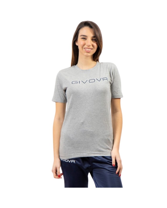 T-Shirt Cotone Spot Givova MA008 Maglia Girocollo Unisex Grigio Chiaro MA0080043 T-Shirt Cotone Spot Givova MA008 Maglia Girocollo Unisex Grigio Chiaro MA0080043