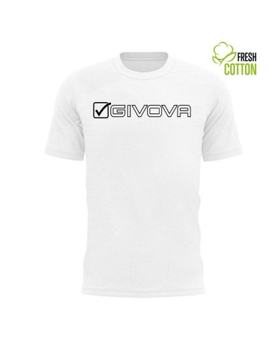 T-Shirt MONDO MA033 Givova Cotone Girocollo Unisex Bianco MA0330003 T-Shirt MONDO MA033 Givova Cotone Girocollo Unisex Bianco MA0330003