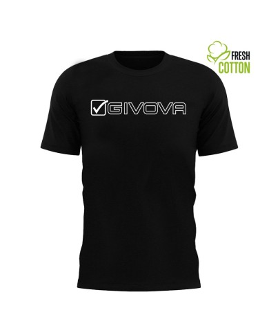 T-Shirt MONDO MA033 Givova Cotone Girocollo Unisex Nero MA0330010 T-Shirt MONDO MA033 Givova Cotone Girocollo Unisex Nero MA0330010