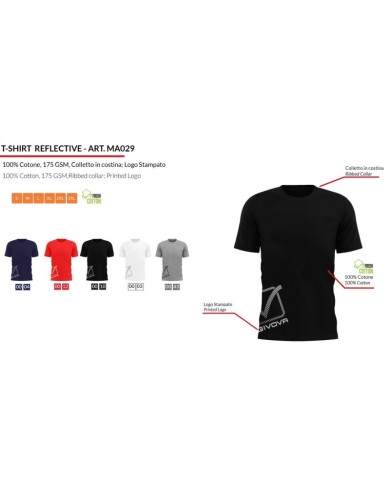 T-SHIRT REFLECTIVE BLU Tg. 2XL T-SHIRT REFLECTIVE BLU Tg. 2XL