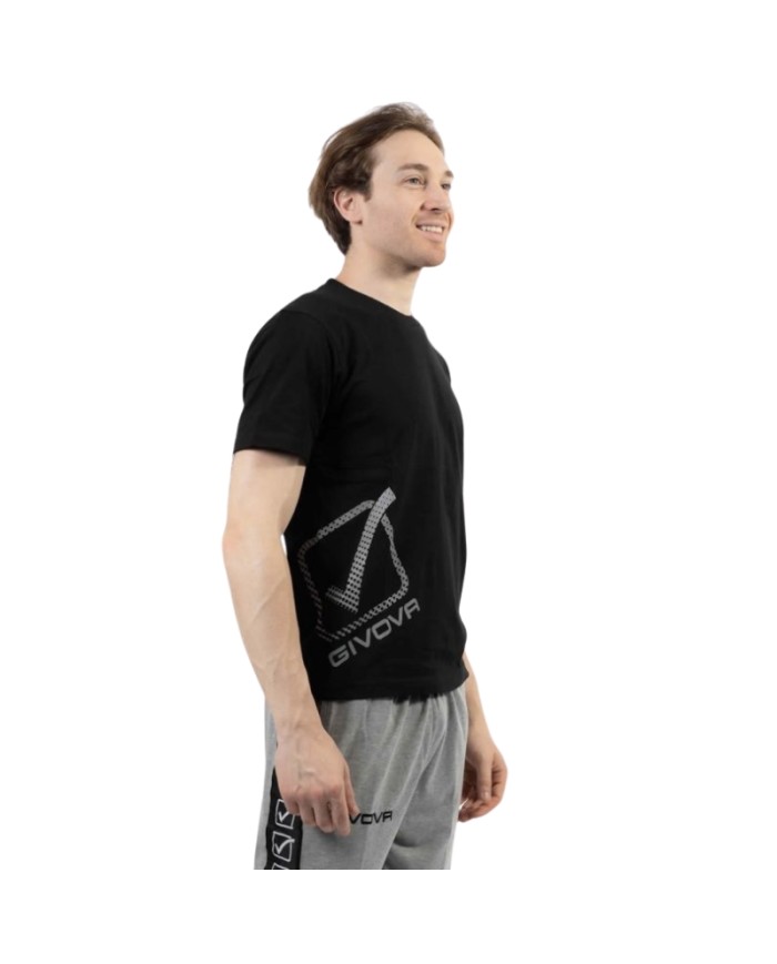 T-Shirt Cotone Reflective Givova MA029 Maglia Girocollo Unisex Nero MA0290010 T-Shirt Cotone Reflective Givova MA029 Maglia Girocollo Unisex Nero MA0290010
