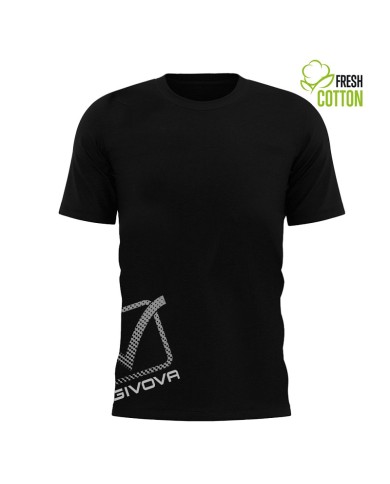 T-Shirt Cotone Reflective Givova MA029 Maglia Girocollo Unisex Nero MA0290010 T-Shirt Cotone Reflective Givova MA029 Maglia Girocollo Unisex Nero MA0290010