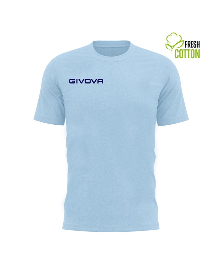 T-Shirt Givova FRESH MA007 Celeste Cotone Girocollo Unisex Sport Fitness MA0070005 T-Shirt Givova FRESH MA007 Celeste Cotone Girocollo Unisex Sport Fitness MA0070005