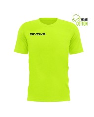 T-SHIRT COTONE FRESH GIALLO FLUO Tg. 2XL