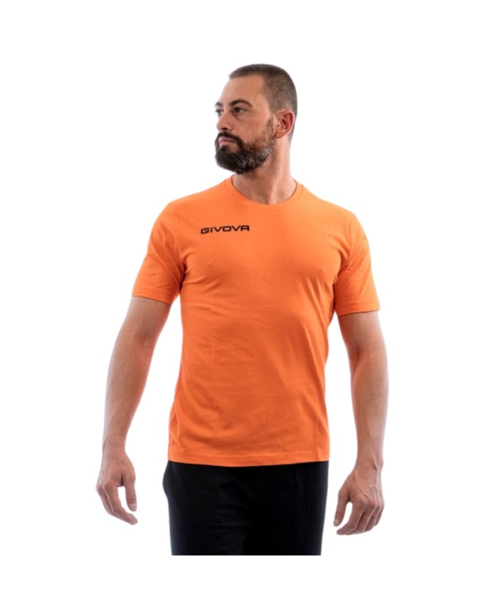 T-SHIRT COTONE FRESH ARANCIO FLUO Tg. 2XL
