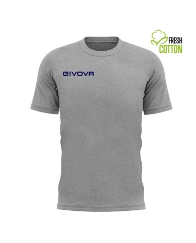 T-Shirt Cotone Fresh Givova MA007 Maglia Girocollo Unisex Grigio Chiaro MA0070043 T-Shirt Cotone Fresh Givova MA007 Maglia Girocollo Unisex Grigio Chiaro MA0070043