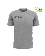 T-SHIRT COTONE FRESH GRIGIO MELANGE CHIARO Tg. 2XL